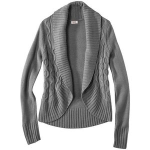 🧡3/$30 Mossimo Cable Knit Cocoon Grey Cardigan